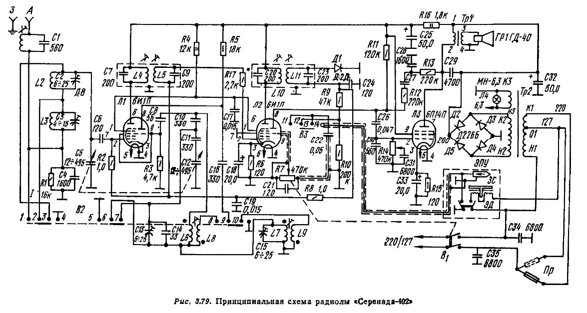 Серенада рэ 210с схема